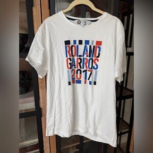 2017 Roland Garros tennis official merch tee tshirt graphic short sleeves paris